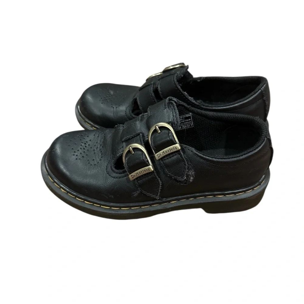 Dr. Martens Black Kids Dress Shoes with Buckles
